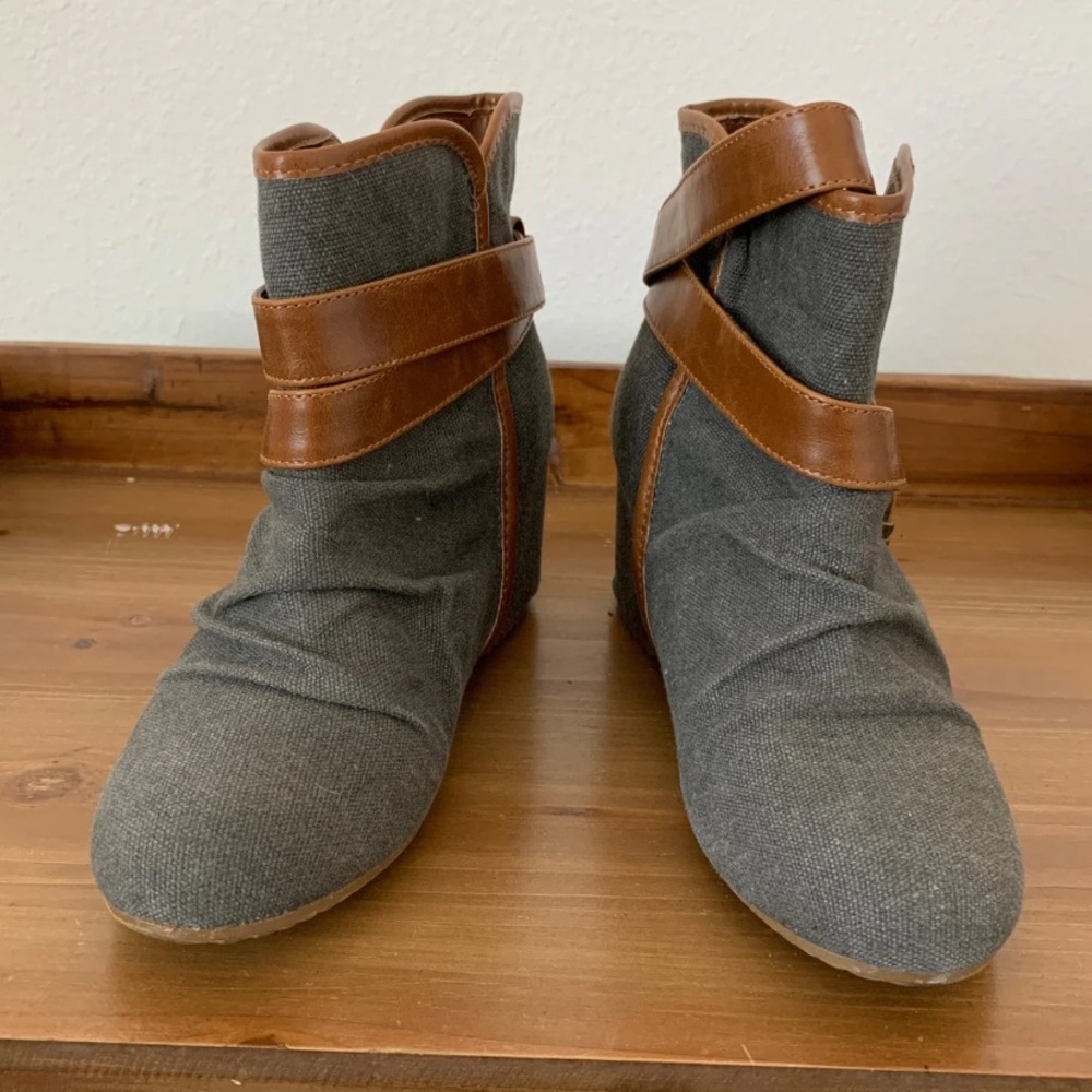 Aldo Ankle Wedge Boots